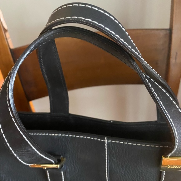 Authentic vintage BURBERRY tote black leather - Picture 13 of 16